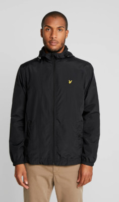 ターコイズ LYLE & SCOTT ZIP THROUGH HOODED JACKET JET BLACK JK464V Z865 | eBay