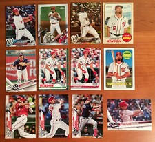 Anthony Rendon Base Inserts Chrome Rainbow Sepia Prism Refractor - 12 Card Lot
