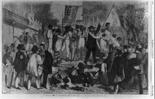 8" x 10" 1861 Photo A Slave Auction at The South/from an Original Sketch