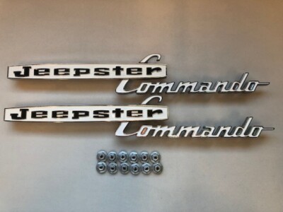 Jeepster and Commando hood kit, Jeepster in black letters