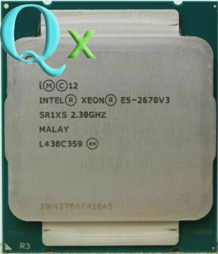 Intel Xeon E5-2670 V3 LGA2011-3 Server CPU Processor 2.3Ghz 12 Core 30MB SR1XS - Image 2 of 2