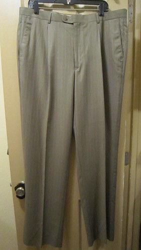 NEW 44L 38W ANGELO ROSSI LIGHT BROWN HAND TAILORED 2 PC SUIT, 3 BUTTON, NWOT - Picture 8 of 12