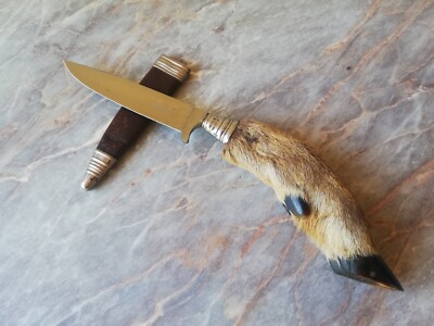 VTG OLD RARE GERMANY HUBERTUS SOLINGEN ROSTFREI HUNTING SURVIVAL BOOT KNIFE