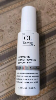 The Cleanest Lab Leave In Conditioning Spray   3.6 Fl Oz   NWOB  RV$36