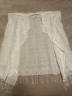 NWT J. Crew Women's Eyelet Beach Poncho White Size M/L Lightweight