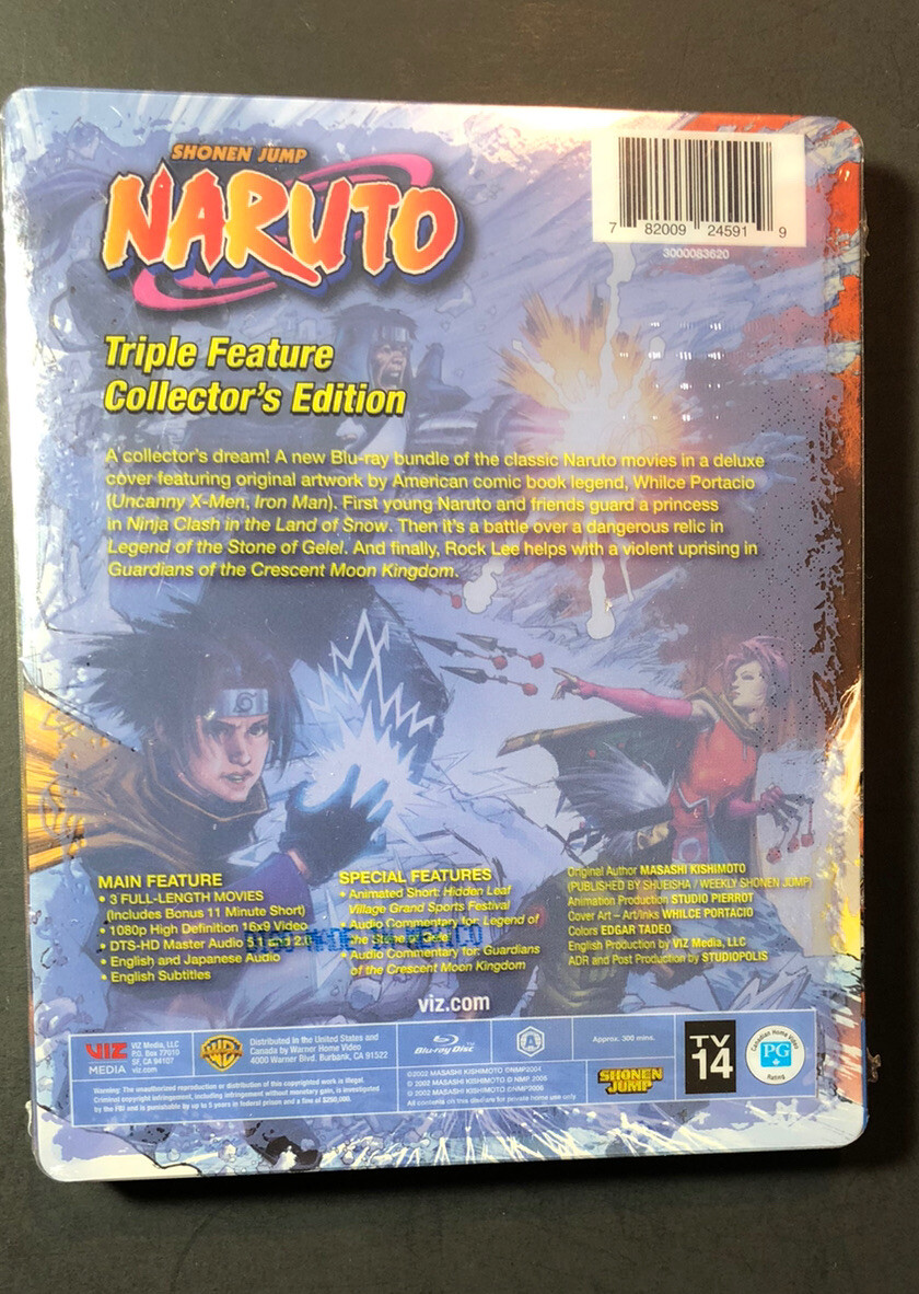 Naruto Movie Triple Feature [ Collector's Edition STEELBOOK ] (Blu