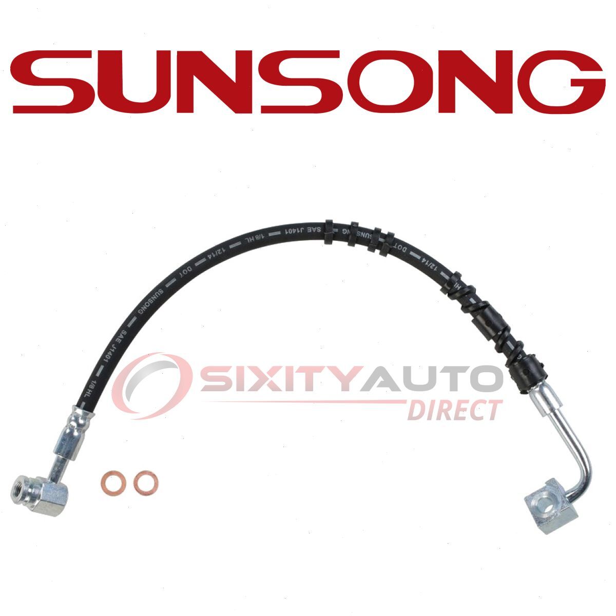 Sunsong 2201195 Brake Hydraulic Hose for H380355 F5UZ2078C BH380355 BH132754 un