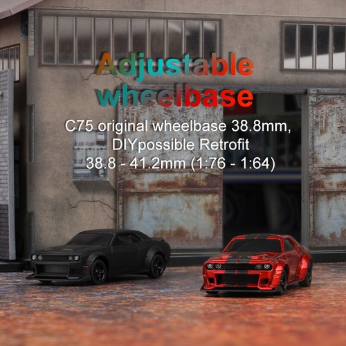 Coche de carreras Turbo Racing C75 1:76 RC completo proporcional control remoto juguetes RTRKiT - Imagen 6 de 26
