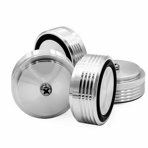 4x HOCHWERTIGE ALU GERÄTE FÜßE 39x17 SILBER