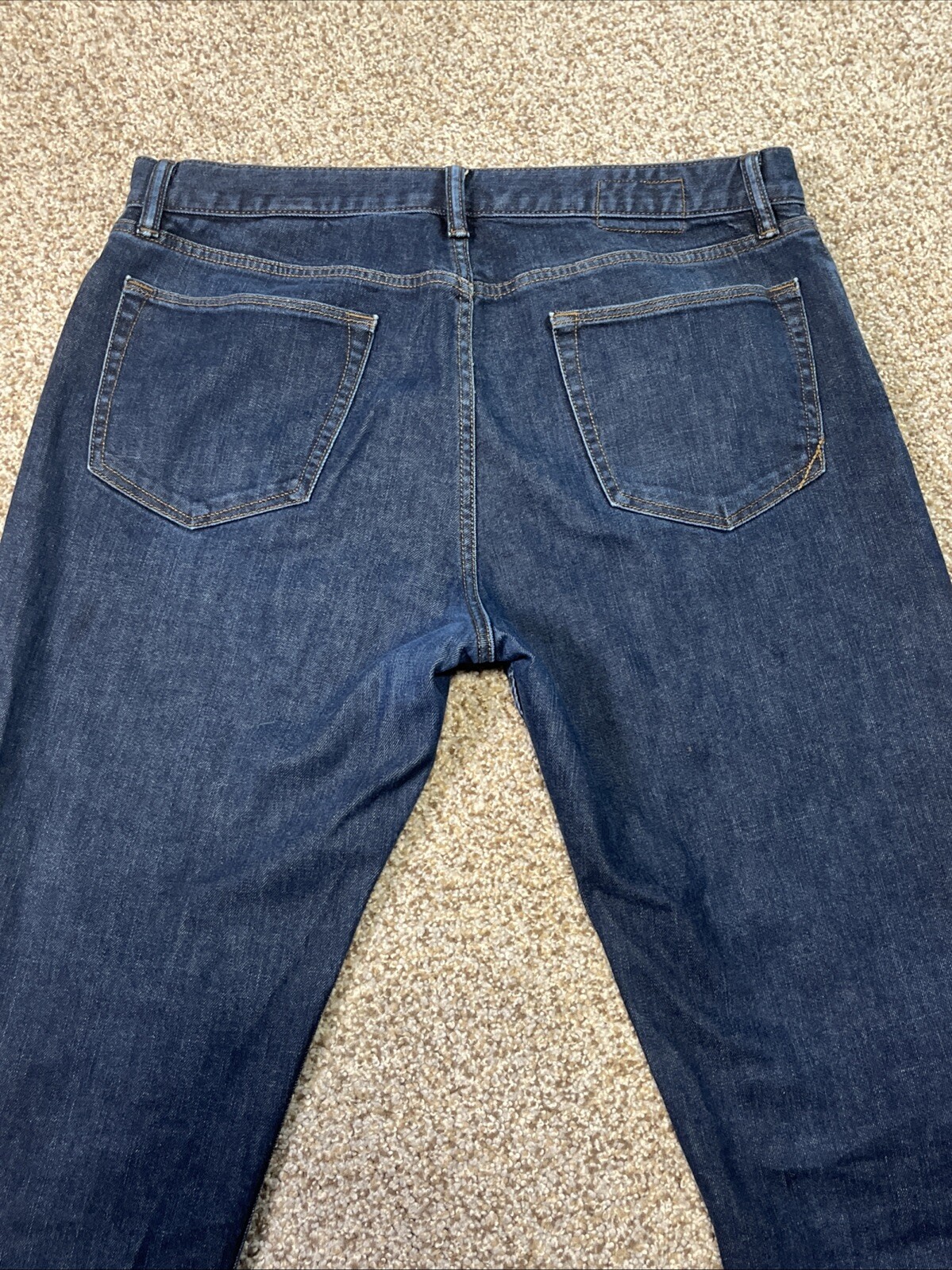 Banana Republic Jeans Mens 36x32 Straight Stretch Dark Wash Denim (35x 30) - View 12