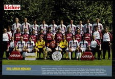 FC Bayern München Kicker Mannschaftsbild Deutscher Meister 2001 + G 42066