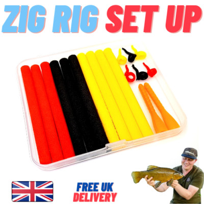 XXL Zig Rig Karpfenangeln - Zig Angeln Schaumstoff Aligner Kit - KOSTENLOSER UK-VERSAND ZIG RIG