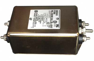 TE CONNECTIVITY CORCOM 20ESK6 F7585 EMI RFI POWER LINE FILTER 20A 250V 50/60 Hz 