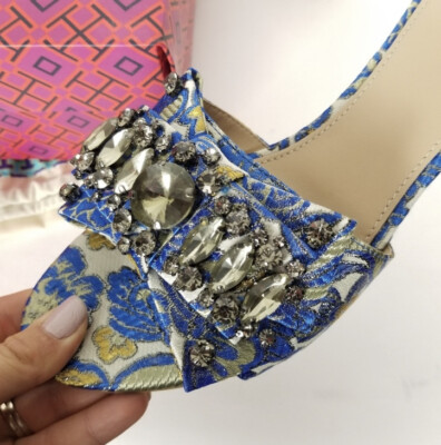 Tory Burch Valentina Printed Bow Slide Women's Sandals