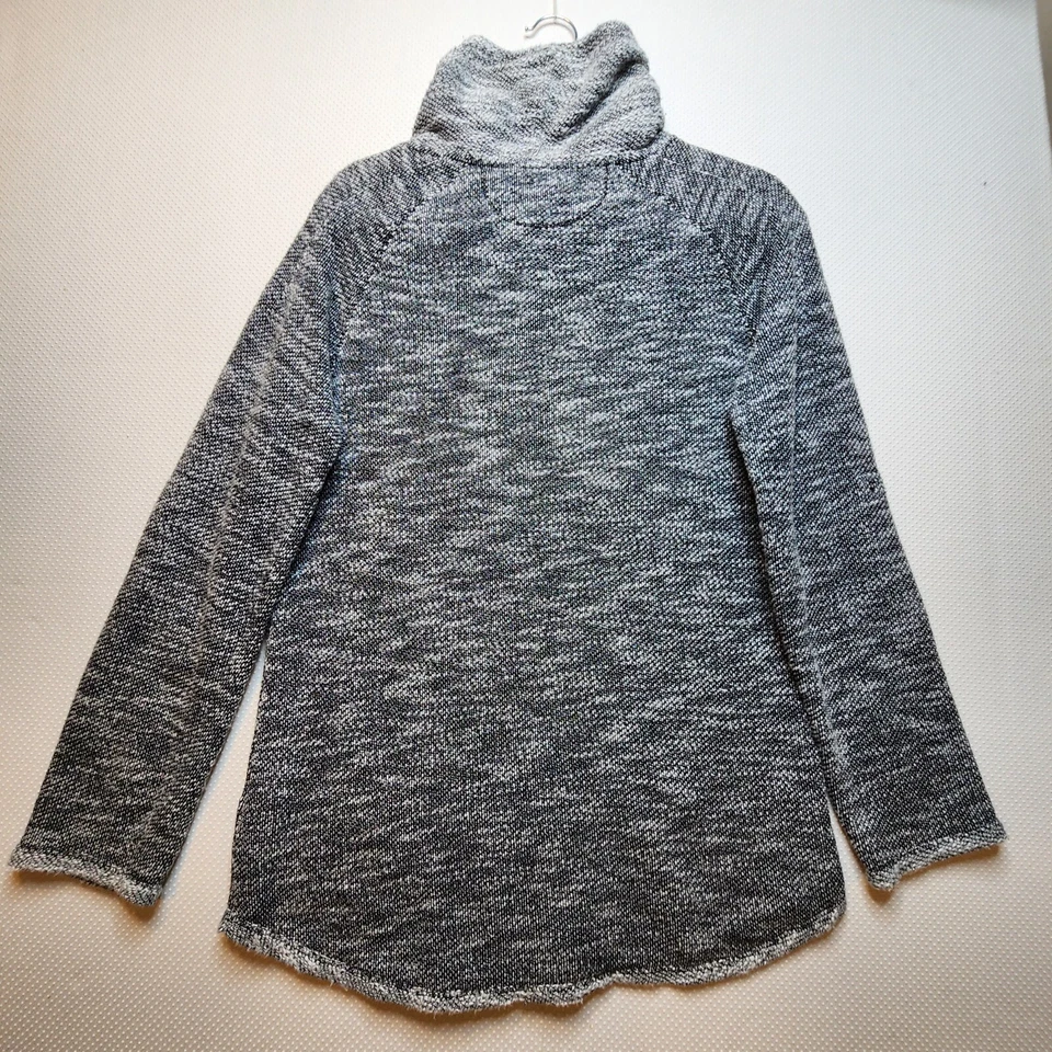 Kensie Performance 女式运动衫中号黑色灰色长袖小袋 — 第 4/4 张图片