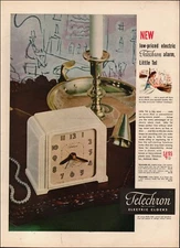 1947 Vintage ad Telechron Electric Clocks retro Model Candle 08/31/23