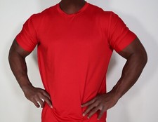 RED MEN'S POLYESTER SHIRT SIZE 2XL 50-52