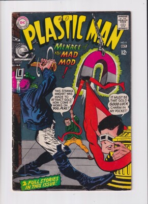 Plastic Man (1966) #   6 (4.0-VG) (633677) Centerfold detached 1967