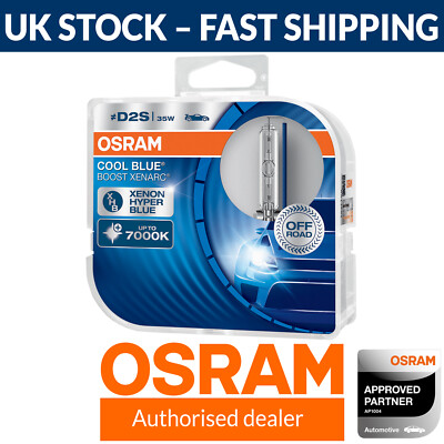 OSRAM Xenarc Cool Blue Boost D2S 7000K Xenon Car Bulbs (Twin) 66240CBB-HCB