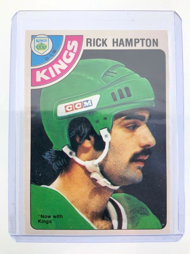 1978-79 Rick Hampton 174 OPC Los Angeles Kings O-Pee-Chee Hockey Card 0164M - Image 4 of 4