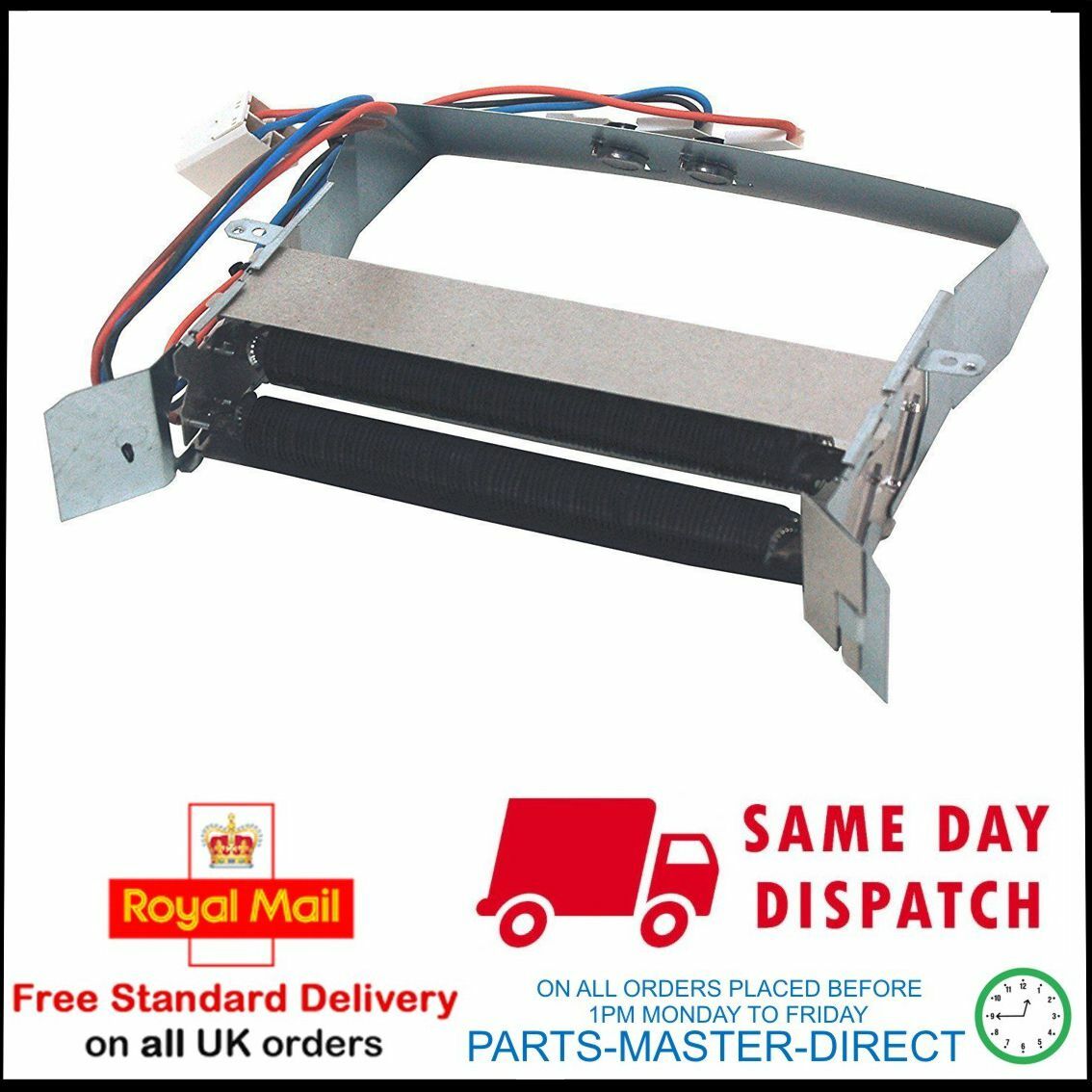 Elemento Calefactor Con Termostato Para Secadora Indesit IDC8T3BUK - Repuesto Código C00282400