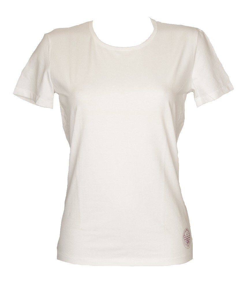 Футболка donna EMPORIO ARMANI manica corta girocollo из эластичного хлопка articol