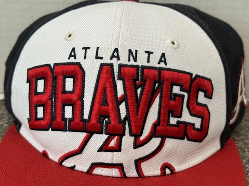 Atlanta Braves MLB Baseball Up Close Logo 47 Brand Retro Style Snapback Cap Hat - Picture 3 of 10