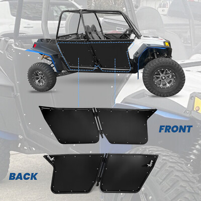 Aluminum Doors Black For Polaris RZR-4 800 2010-2014 and RZR XP4