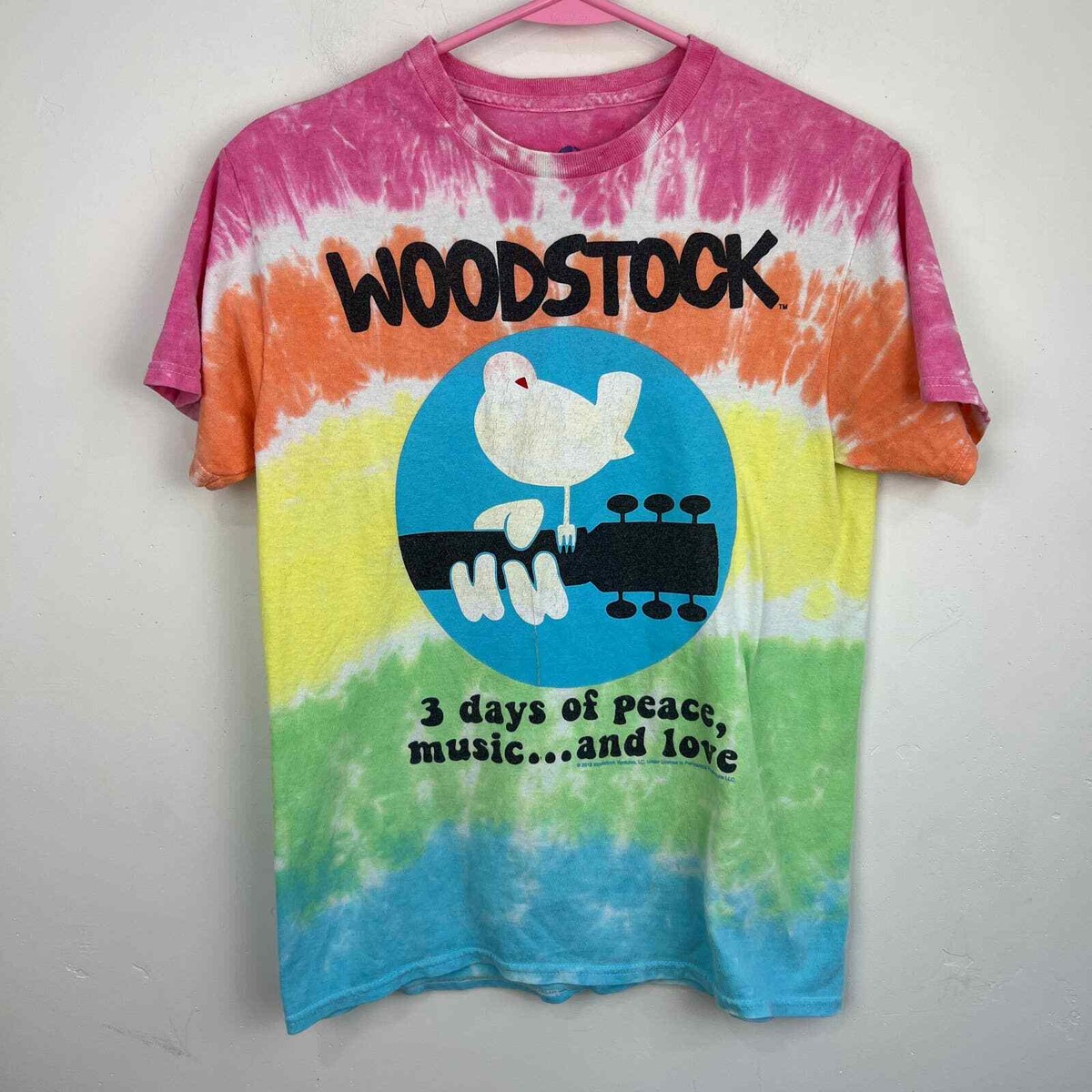 woodstock tie dye shirt