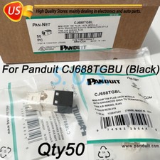 For Panduit Giga TX Cat6 jack Black CJ688TGBL BOX OF 50. Free shipping From USA