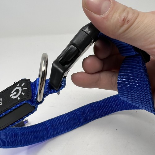 NASTRA Iluminado Collar de Perro LED Intermitente Collar de Perro Azul Perros Grandes - Imagen 5 de 8