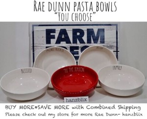 Rae-Dunn-Pasta-Bowl-YUM-SECONDS-PLEASE-034-YOU-CHOOSE-034-NEW-039-19-20