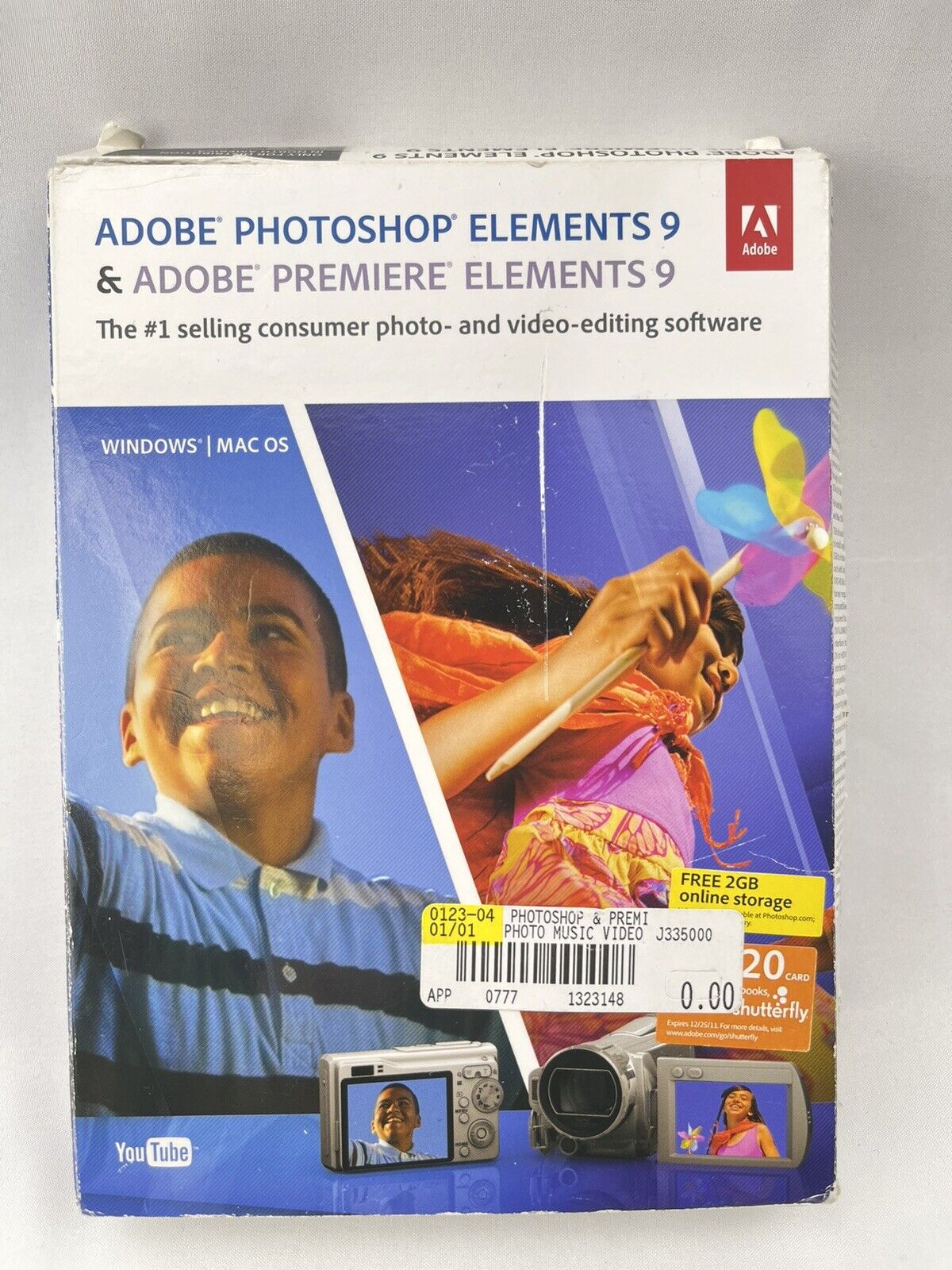 Adobe PHOTOSHOP ELEMENTS 9 & PREMIERE ELEMENTS 9 for Mac for sale 