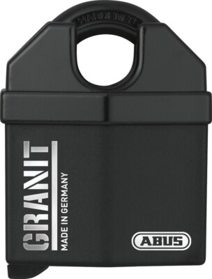 ABUS-Plus-Granit-Hangschloss 37RK/80 mit 2 Schlüssel, Bügelschutz