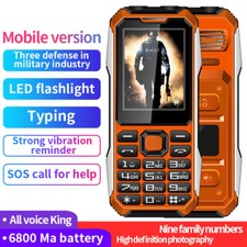 Mini telefono 2G/4G antiurto super sottile grande suono torcia cellulare esterno