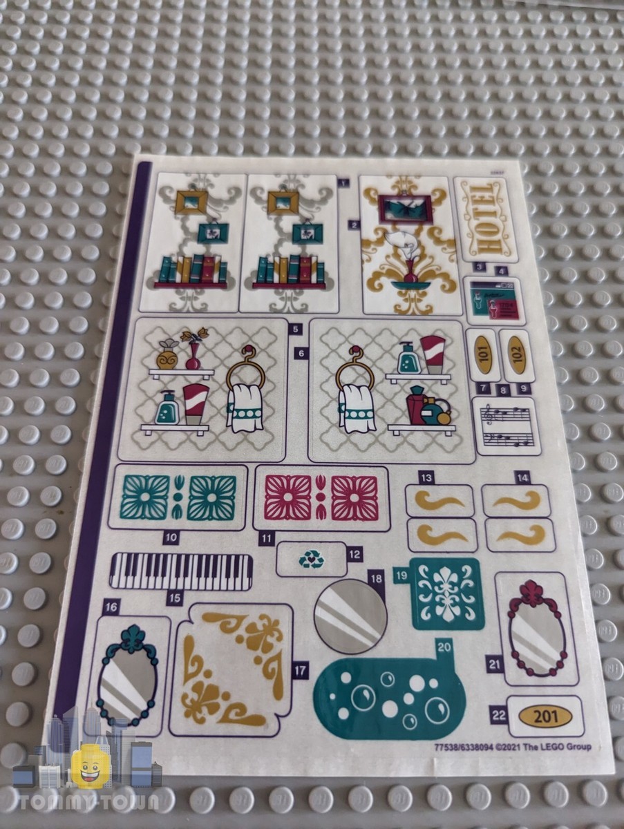 Lego Friends STICKER SHEET ONLY for Lego set 41684 Heartlake City Grand  Hotel