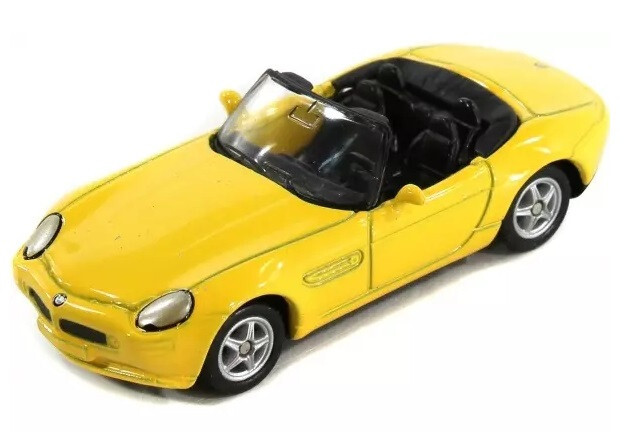 Welly BMW Z8 Yellow 1:60 1:64 Scales 3 Inch Diecast Model