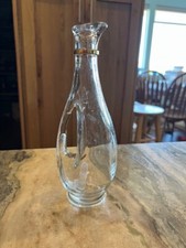 Vintage Avon Skin So Soft Bath Oil Glass Bottle Handle Decanter 70s, No Stopper