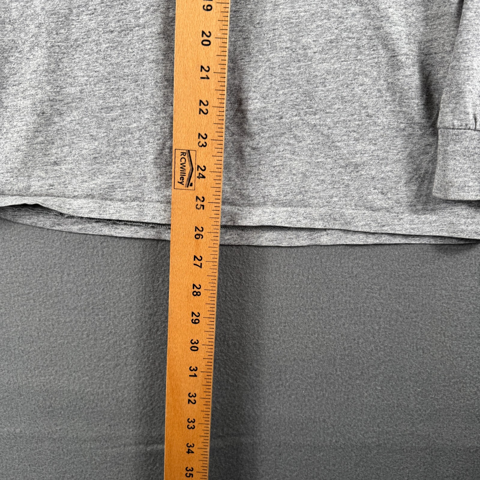 Polo Ralph Lauren Camicia Uomo XL Grigio Manica Lunga Blu Pony Y2K Boxy Preppy