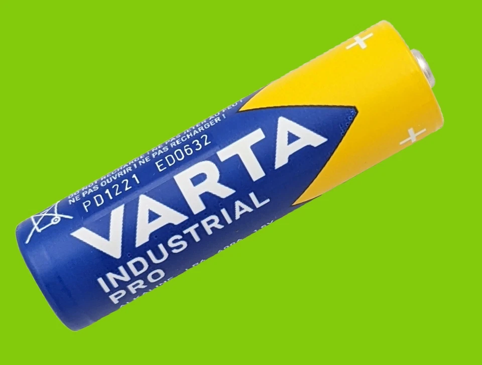 LOT PILES AA LR6 LR06 1,5V ALCALINE VARTA INDUSTRIAL PRO 4 20 40 80 120 200 400 - Photo 2/4