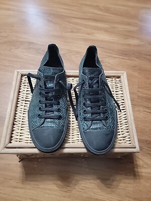 Jil Sander Pyton Leather Green Amazing Low Sneakers Eur 41.5 US 9
