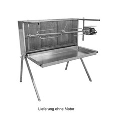 Schneider Spanferkelgrill aus Edelstahl 150 cm Drehspieß Grillspieß