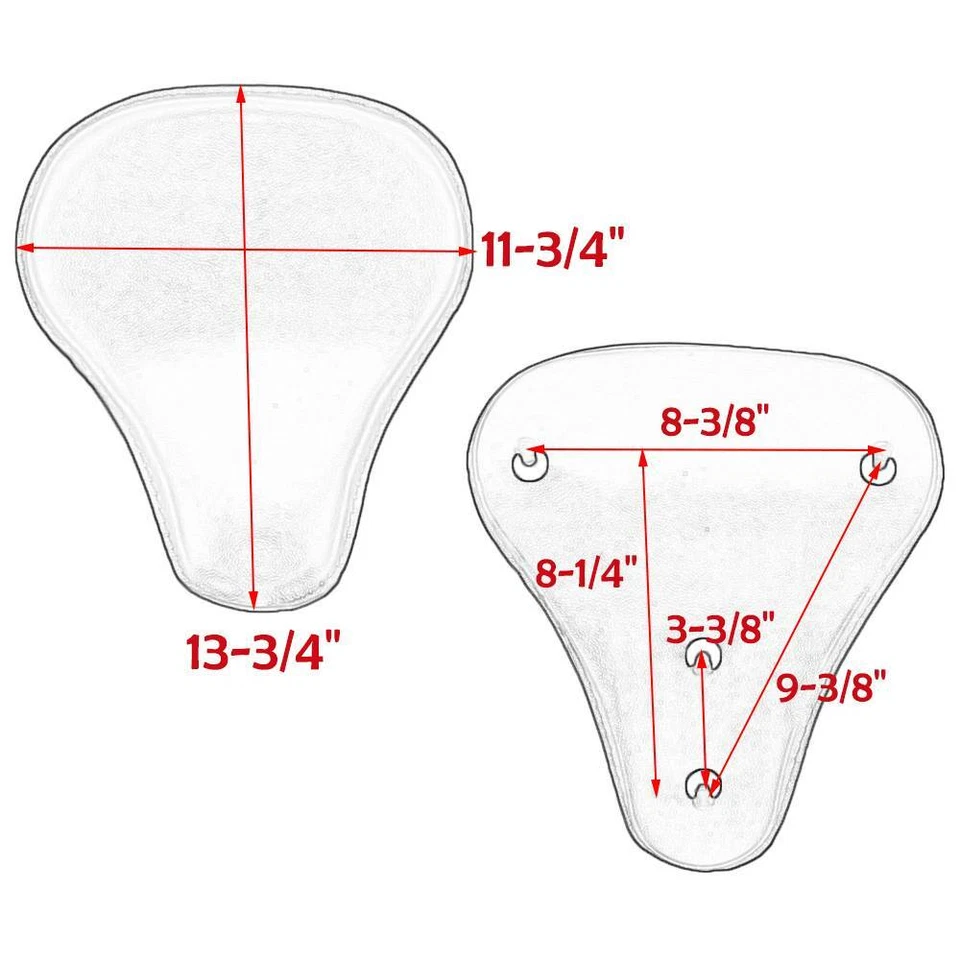 For Harley Fatboy Springer Softail Bobber Motorcycle Spring Solo Seat Saddle JQ - Изображение 4 из 4