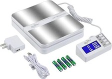 130Lb x0.1OZ Extended Display Digital Shipping Postal Scale White