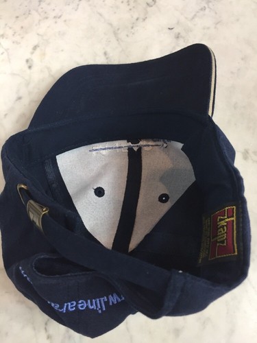 Linear Air Taxi Navy Blue Logo Mens Baseball Cap Strapback Hat from zkapz - Picture 9 of 9