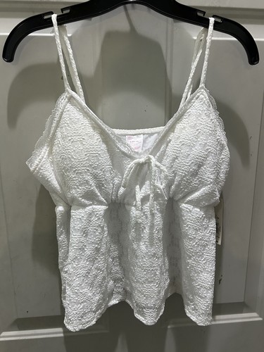 Top Léger à épaule Dentelle No Boundaries - Couleur Ivoire, Taille L (11-13 Teens)