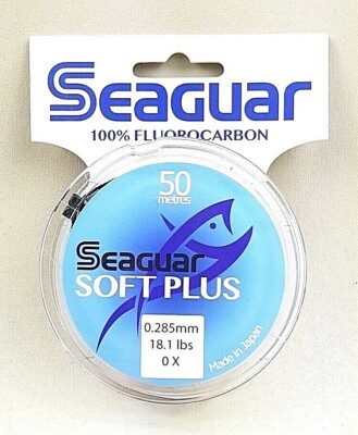 Seaguar Fluorcarbon Soft Plus 50m Spool Multi Dimensional Fishing Leader Tippet