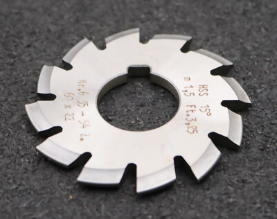 DOLD Zahnformfräser m= 1,5mm No. 6 für Z= 35-54 EGW 15° gear profile cutter