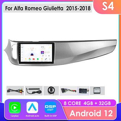 Autoradio DAB+ für Alfa Romeo Giulietta 2015-2018 GPS Navigator WiFi DSP CARPLAY