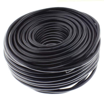 Lautsprecherkabel RUND 2x4,00mm² - schwarz - 50m - CCA - PA Installationskabel -
